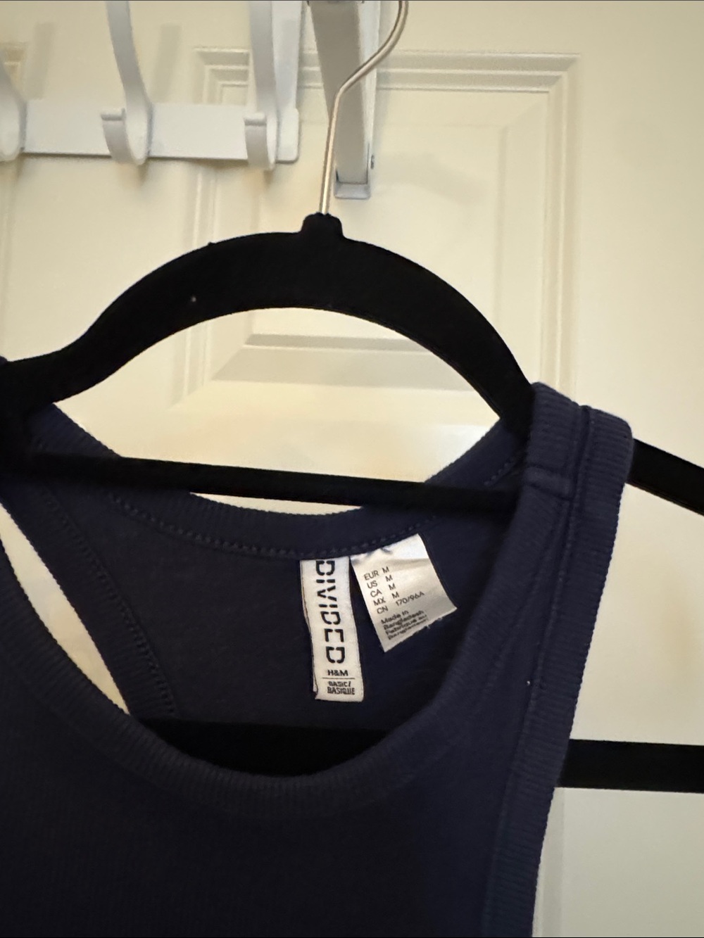 H&M Navy Ribbed High-Neck Tank - Picture 2 of 3